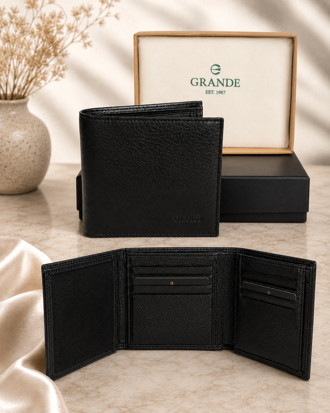 1530 Portefeuille Homme Grande® en Cuir – Compact, Élégant & Grande Capacité