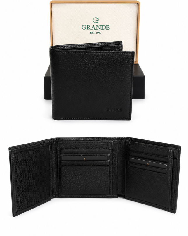 1530 Portefeuille Homme Grande® en Cuir – Compact, Élégant & Grande Capacité