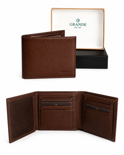 1530 Portefeuille Homme Grande® en Cuir – Compact, Élégant & Grande Capacité