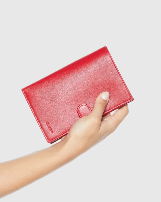 3106 Portefeuille Long Femme en Cuir Véritable – Grande Capacité