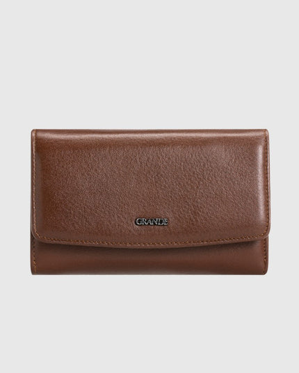2725 Portefeuille Long Femme en Cuir Véritable – Grande Capacité & Élégance
