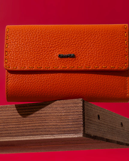 2784 Portefeuille Femme Compact en Cuir Véritable – Élégant & Fonctionnel