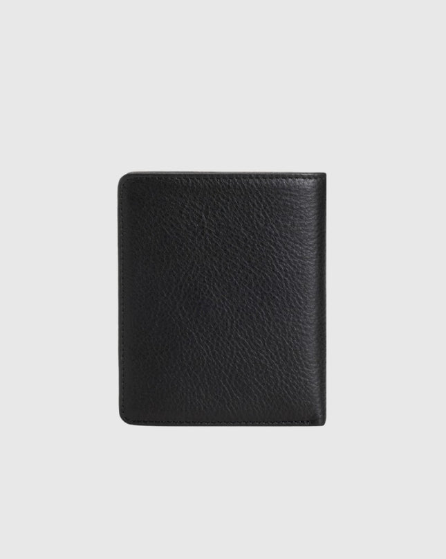 1502 Men's Genuine Black Leather Wallet – Elegance and Practicality