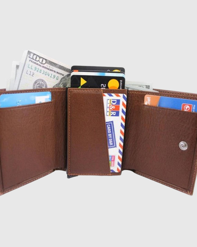 752 Portefeuille RFID en cuir véritable – Élégance, sécurité et praticité