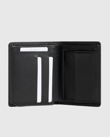 1502 Men's Genuine Black Leather Wallet – Elegance and Practicality