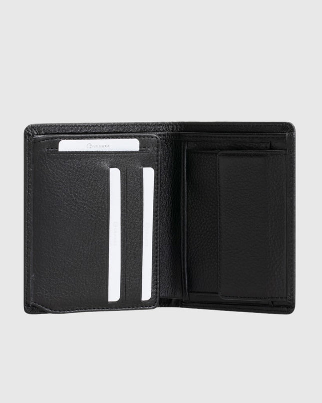 1502 Men's Genuine Black Leather Wallet – Elegance and Practicality