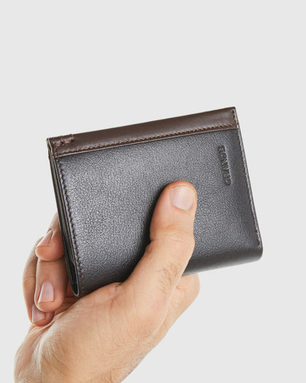 1726 Portefeuille Compact Homme en Cuir Véritable – Élégance & Organisation Quotidienne