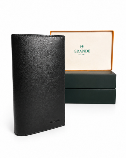 1764 Portefeuille Long Homme en Cuir Véritable – Grande Capacité avec Porte-Cartes et Compartiment Billets