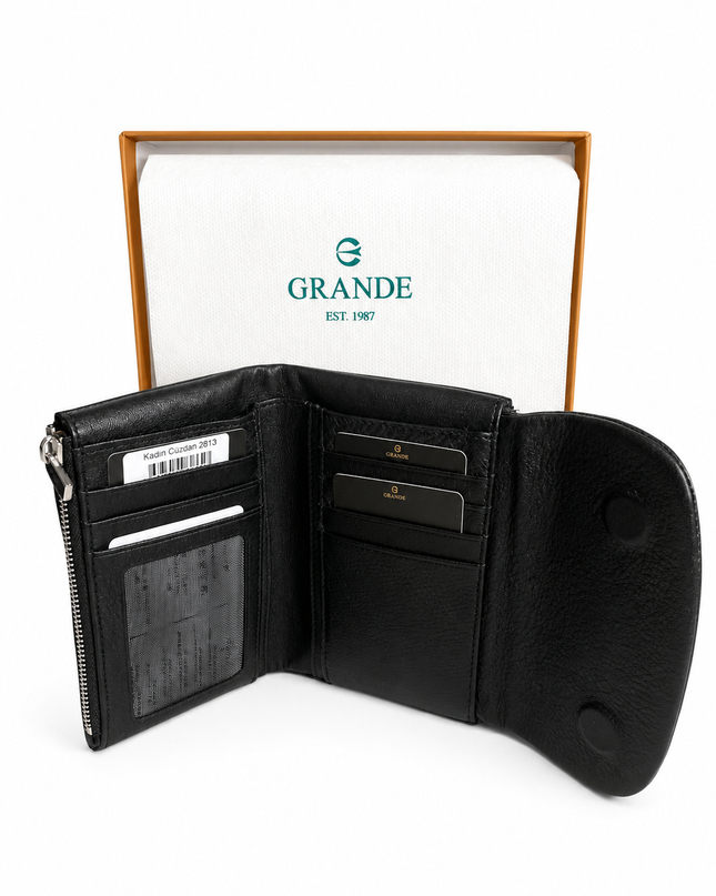 2813 Portefeuille Femme Grande® Élégance – Compact, Chic et Fonctionnel