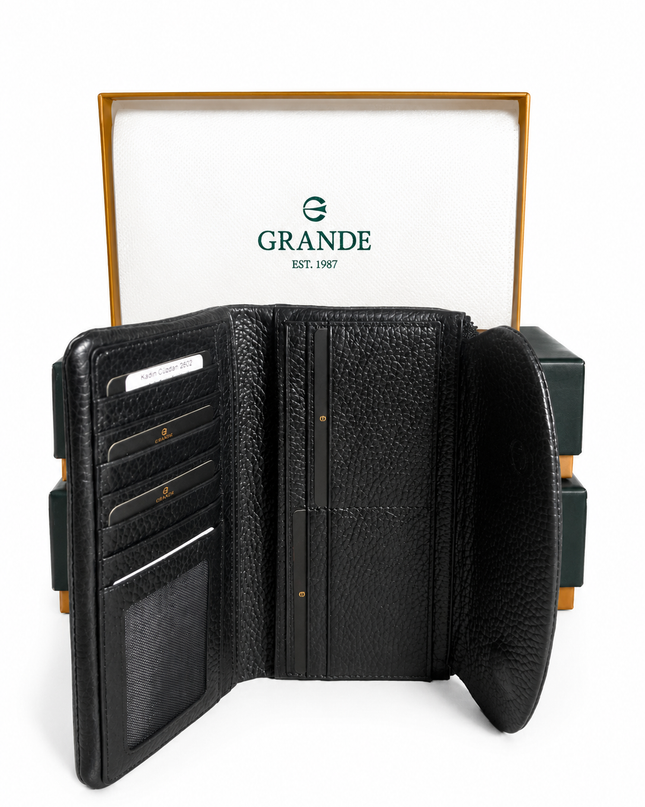 2813 Portefeuille Femme Grande® Élégance – Compact, Chic et Fonctionnel