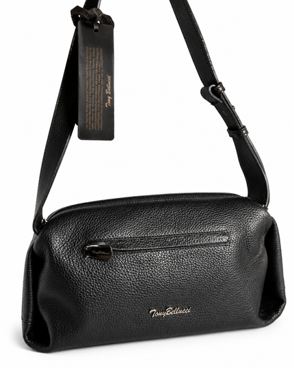 685 281 BLACK Sac Bandoulière Femme Tony Bellucci – Cuir Véritable Noir