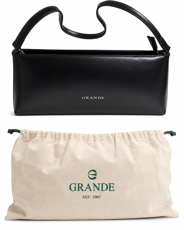 9038 Sac à Main Élégant Grande® – Noir Intemporel