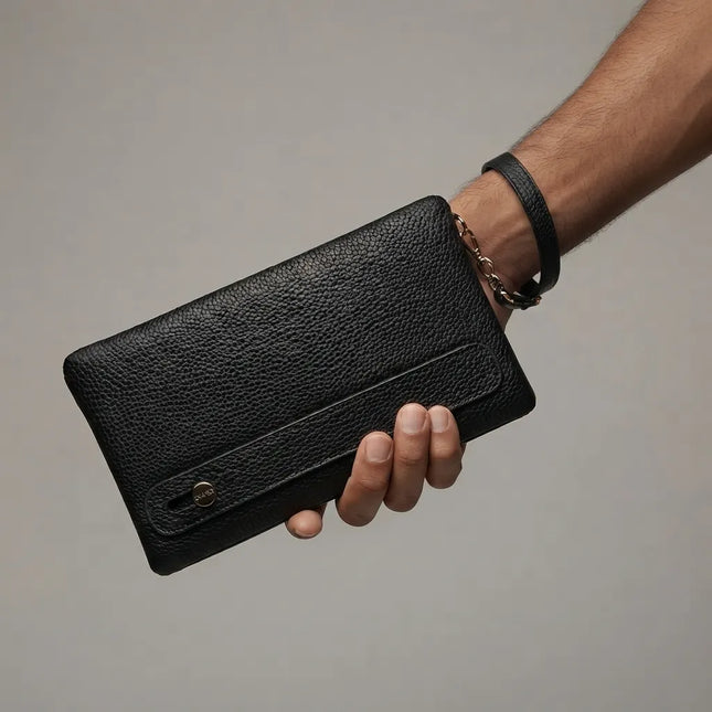 Enzo Grande® – Portefeuille Cuir Long Homme