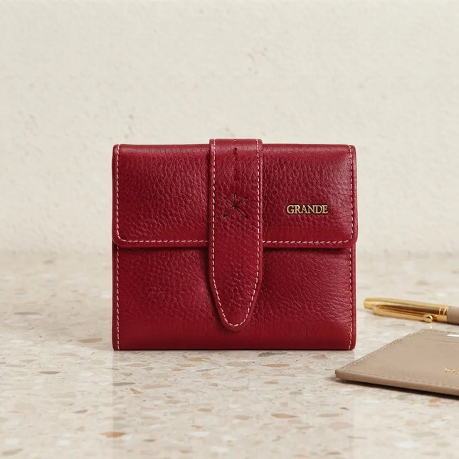 Angella Grande® - Portefeuille Femme l'Élégance en Cuir Véritable