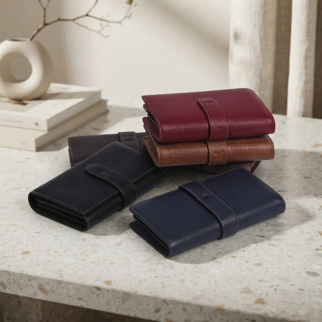 Angella Grande® - Portefeuille Femme l'Élégance en Cuir Véritable