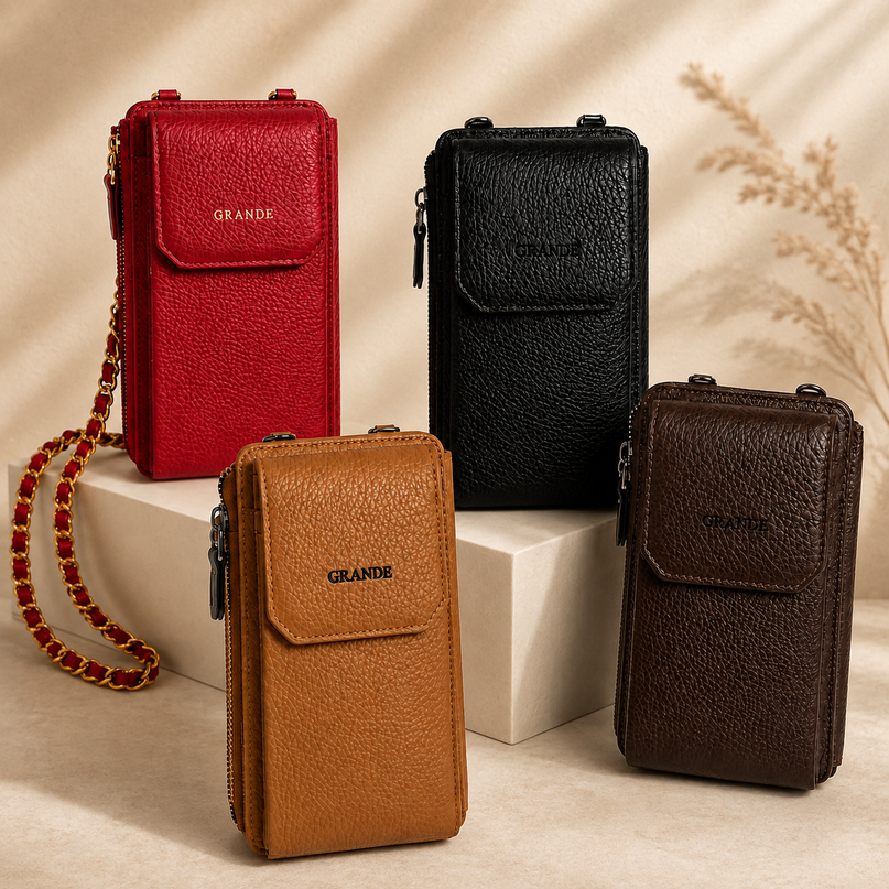 Sofia Grande® – Portefeuille Téléphone Femme à Bandoulière Amovible