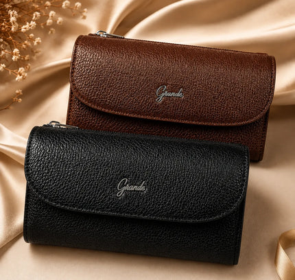 Valentina Grande® — Portefeuille Cuir Long Format Femme