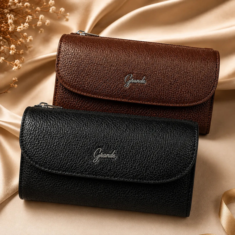 Valentina Grande® — Portefeuille Cuir Long Format Femme