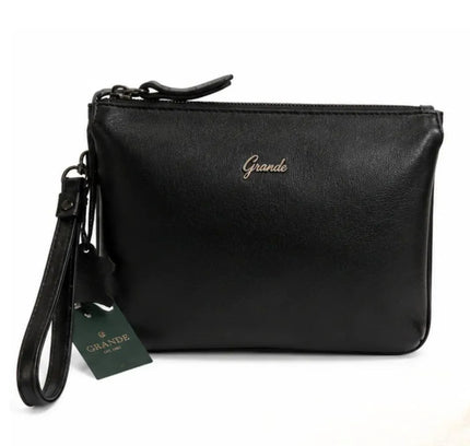 Grande® – Pochette cuir noir