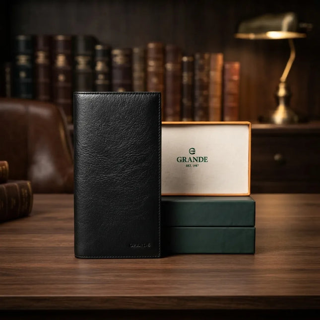 Le Vendôme Grande® – Portefeuille Homme Long en Cuir Véritable