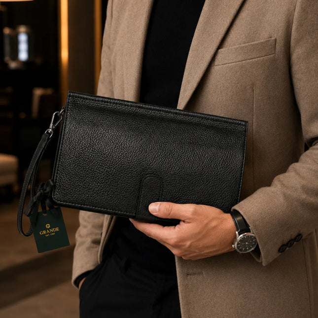 Pochette  Grande® Homme Cuir  véritable