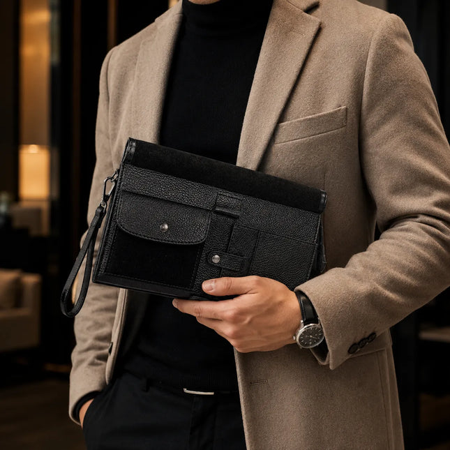 Pochette  Grande® Homme Cuir  véritable