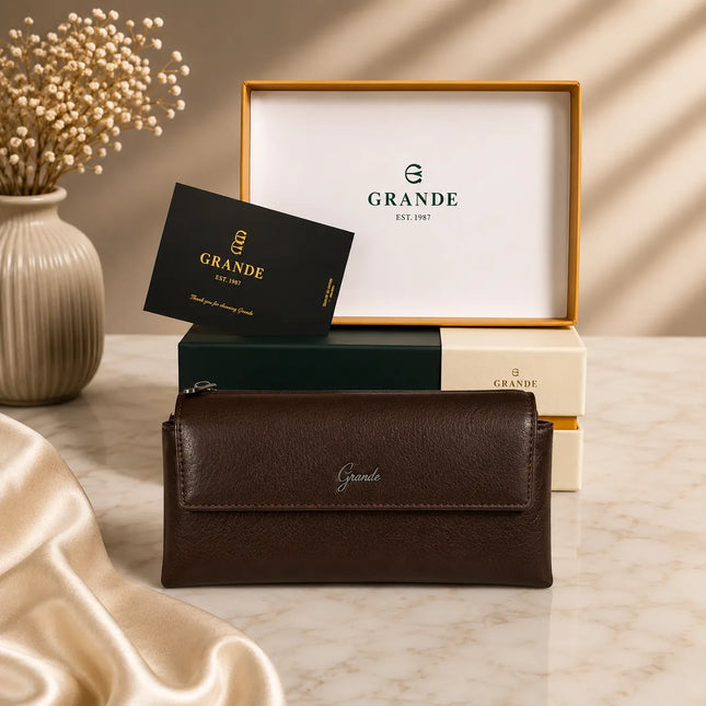 Alessia Grande® – Portefeuille Cuir Femme Premium