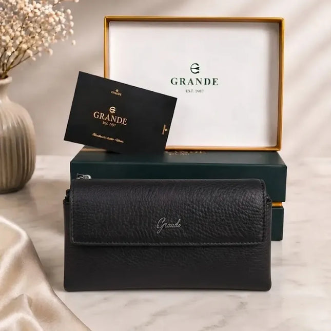 Alessia Grande® – Portefeuille Cuir Femme Premium