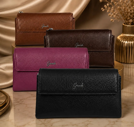 Alessia Grande® – Portefeuille Cuir Femme Premium