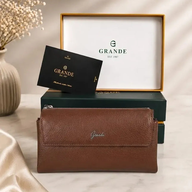 Alessia Grande® – Portefeuille Cuir Femme Premium