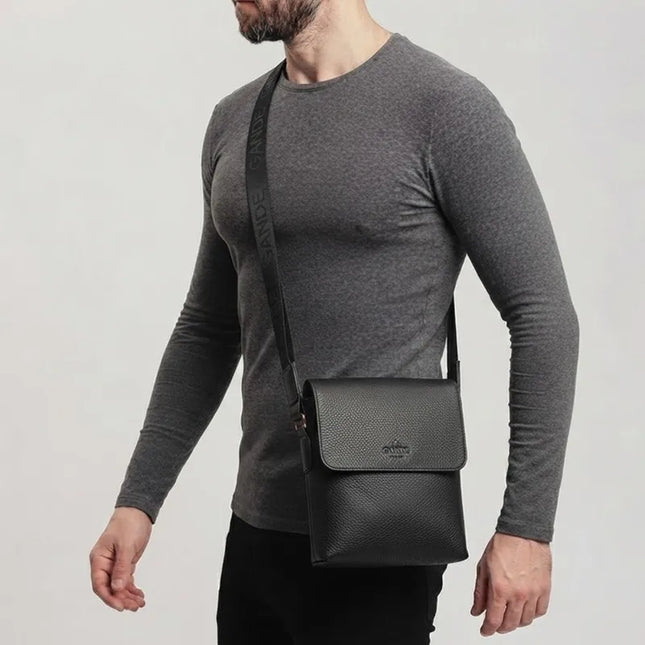 Stefano Grande® – Sacoche Homme en Cuir Véritable
