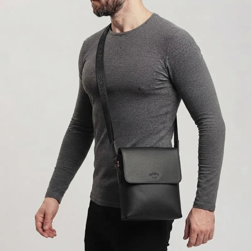 Stefano Grande® – Sacoche Homme en Cuir Véritable