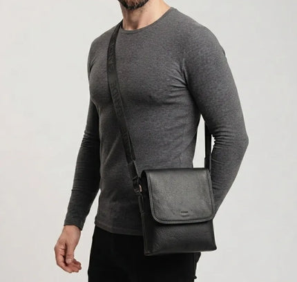 Stefano Grande® – Sacoche Homme en Cuir Véritable