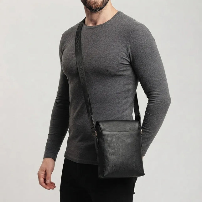 Stefano Grande® – Sacoche Homme en Cuir Véritable