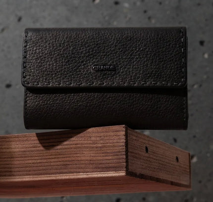 Grande® Sandra – Le Portefeuille Compact en Cuir Véritable