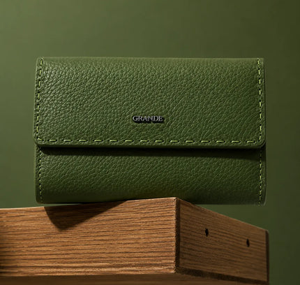 Grande® Sandra – Le Portefeuille Compact en Cuir Véritable