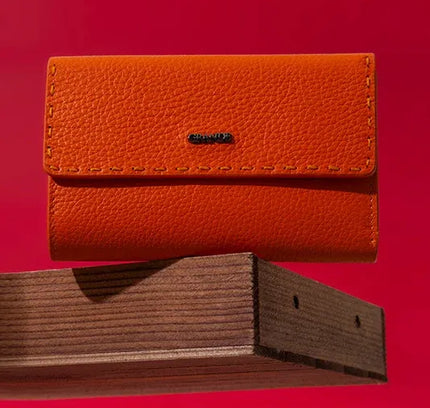 Grande® Sandra – Le Portefeuille Compact en Cuir Véritable