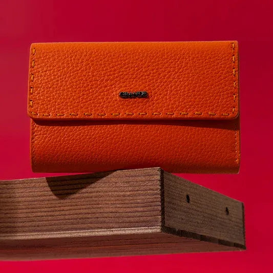 Grande® Sandra – Le Portefeuille Compact en Cuir Véritable