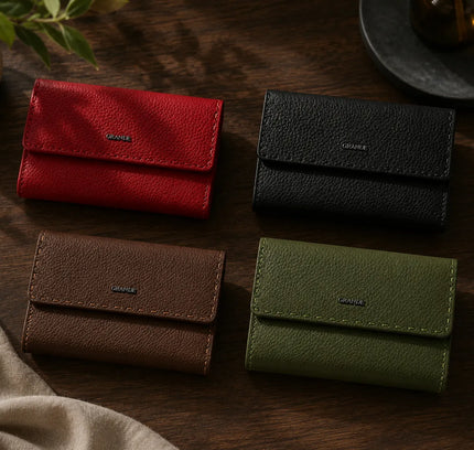 Grande® Sandra – Le Portefeuille Compact en Cuir Véritable