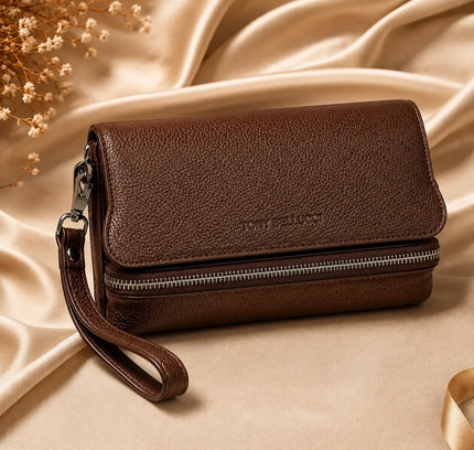 Alessandro Tony Bellucci® – Pochette Homme en Cuir Véritable