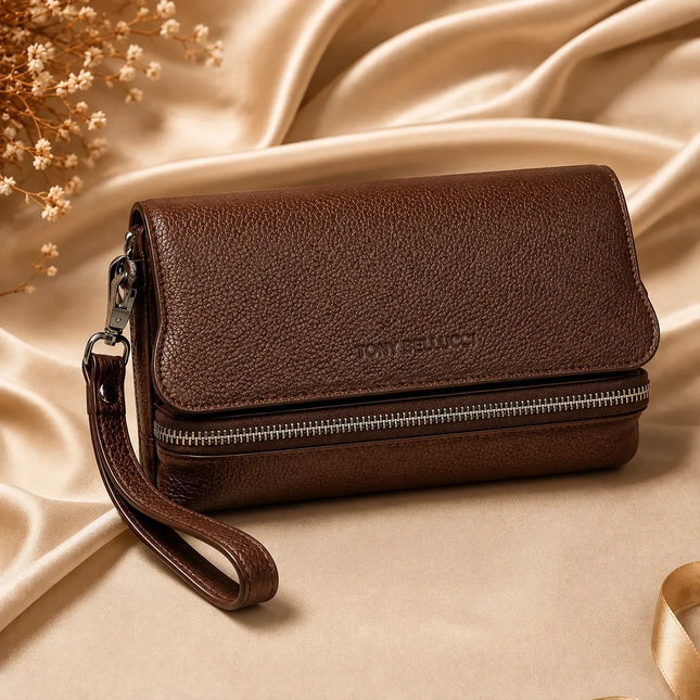 Alessandro Tony Bellucci® – Pochette Homme en Cuir Véritable