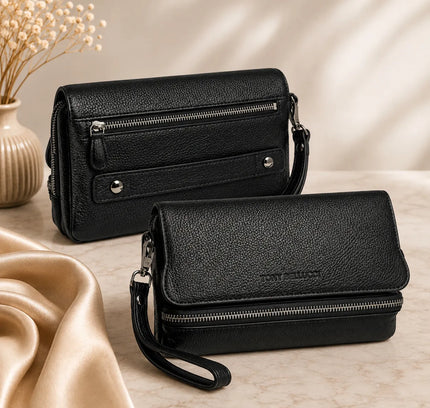 Alessandro Tony Bellucci® – Pochette Homme en Cuir Véritable