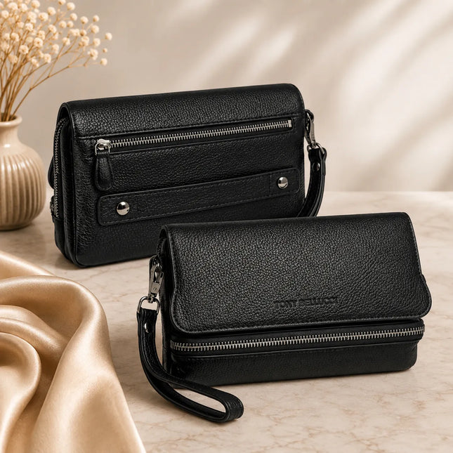 Alessandro Tony Bellucci® – Pochette Homme en Cuir Véritable